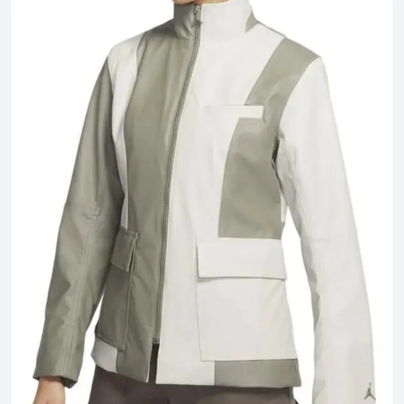 NWT Jordan Faux Leather Women's Jacket Size L zip - Picture 1 of 16